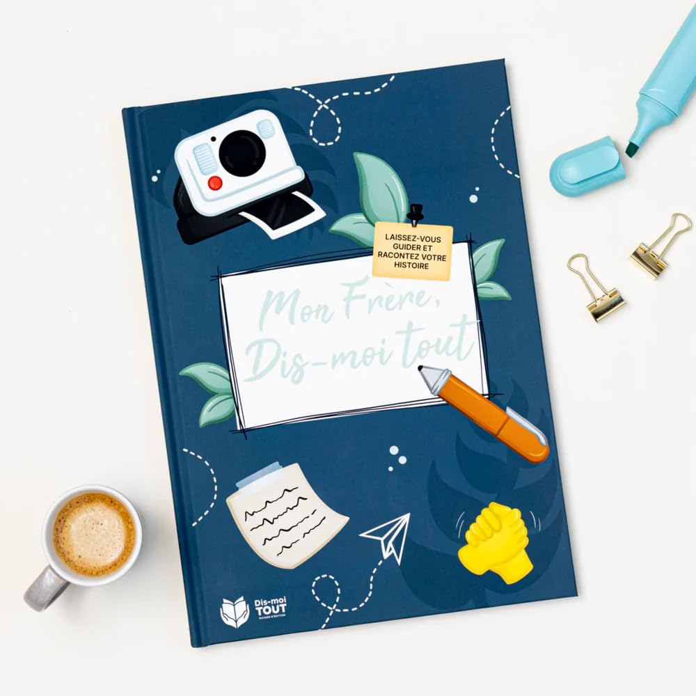 Livre "Mon frère, dis-moi tout" : +100 questions à remplir, idée cadeau originale pour anniversaire ou Noël