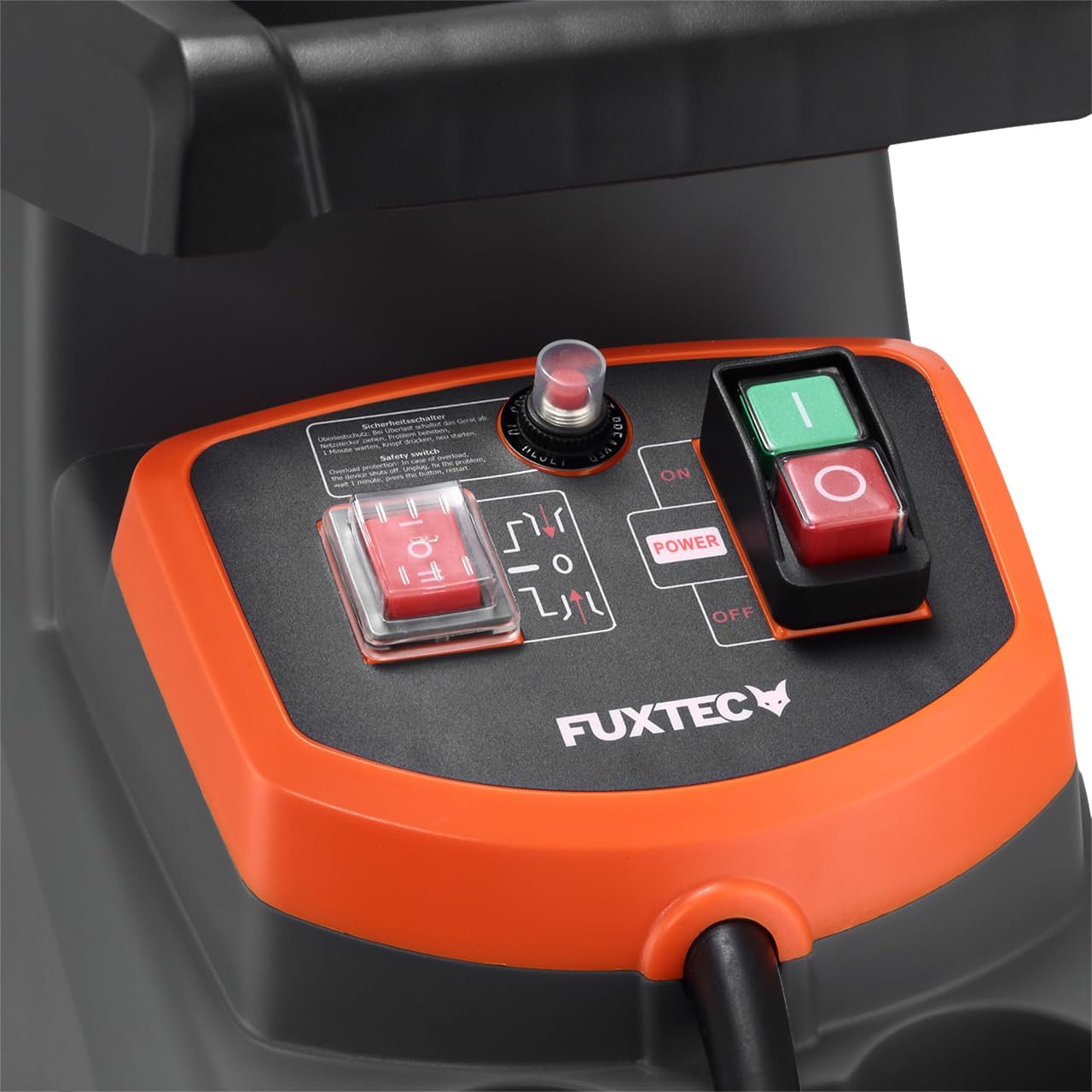 FUXTEC Elektro Walzenhäcksler FX-EGH2800T 2800W 44mm 60L Fangsack