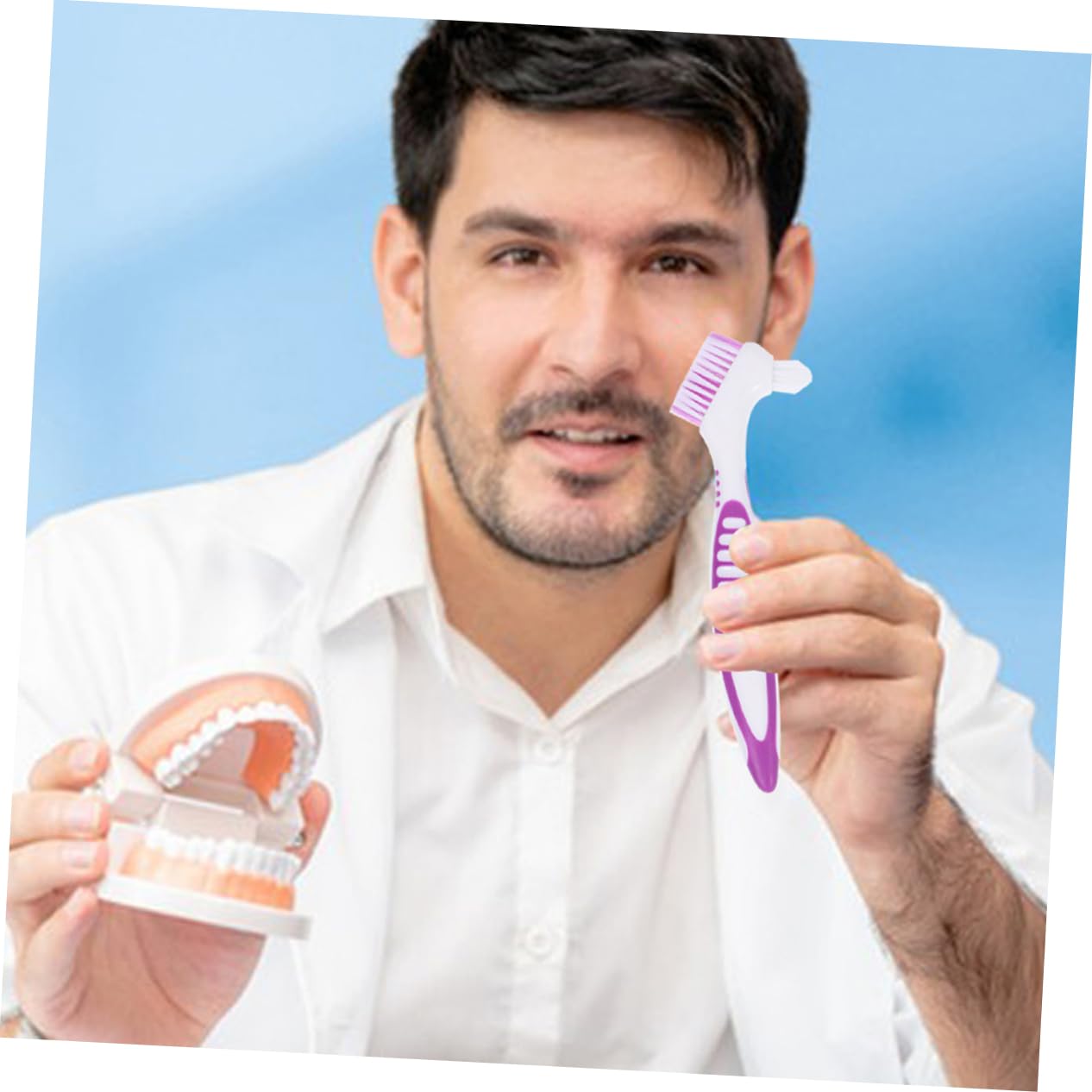 20pezzi Spazzolino Per Dentiera Setole Dure Per Dei Denti Per e Colori