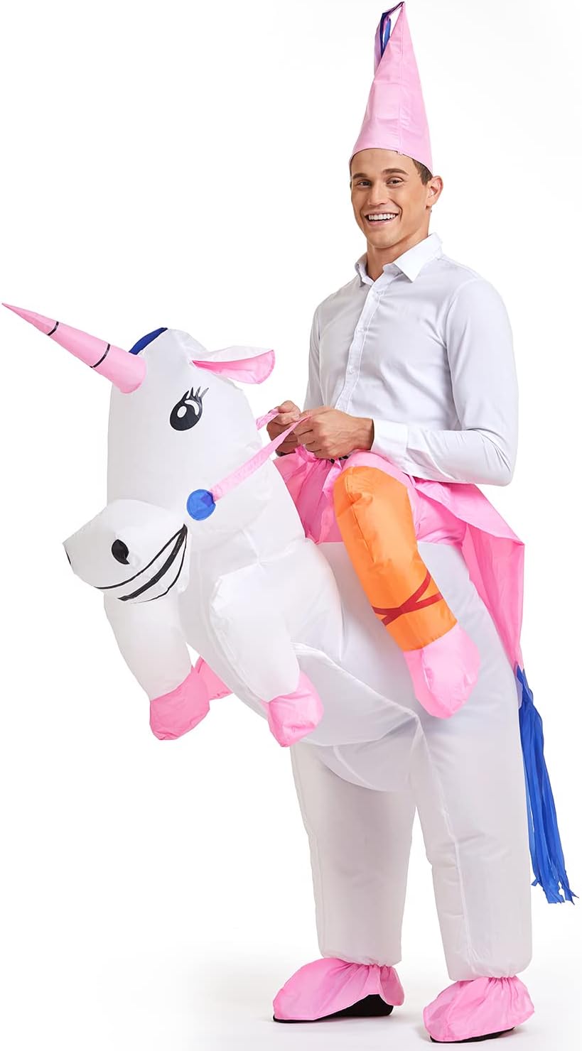 YEAHBEER Inflatable Unicorn Costume Halloween Cosplay Fantasy Costumes