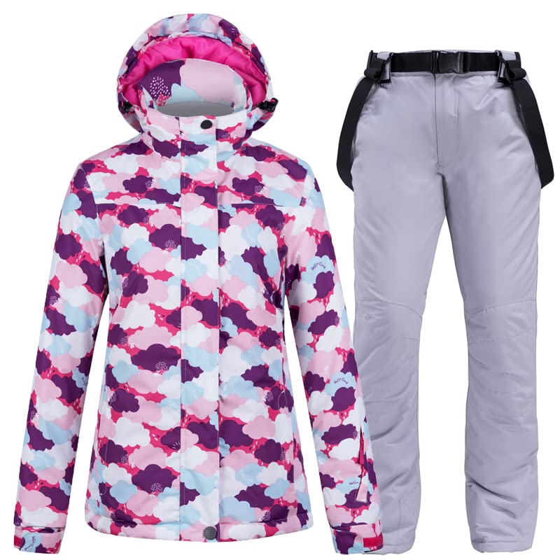 Tute da neve Tute da sci invernali Tuta da sci Donne inverno caldo antivento esterno inverno giacche invernali e pantaloni attrezzatura da sci giacca da snowboard donne Abbigliamento outdoor Tute da s
