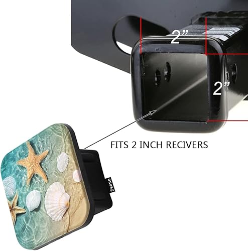 Miniatura 49 de Swono Cubiertas cuadradas de enganche para receptor, diseño de girasoles amarillos, girasoles amarillos, cubierta de tubo de enganche de remolque