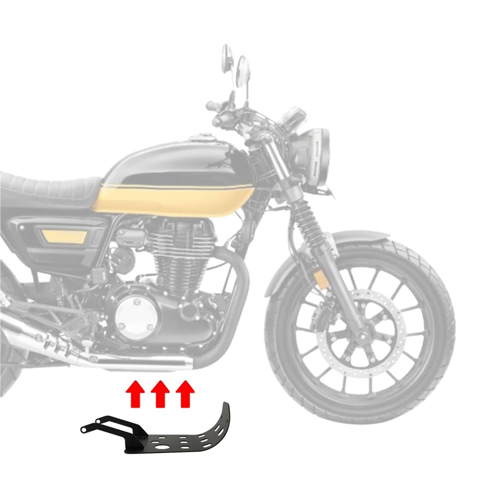 Per GB350S CB350RS 2022-2024 Per CB350 Hness GB350 2021-2024 Protezione inferiore della piastra paramotore della base motore copertura motore Base del Motore