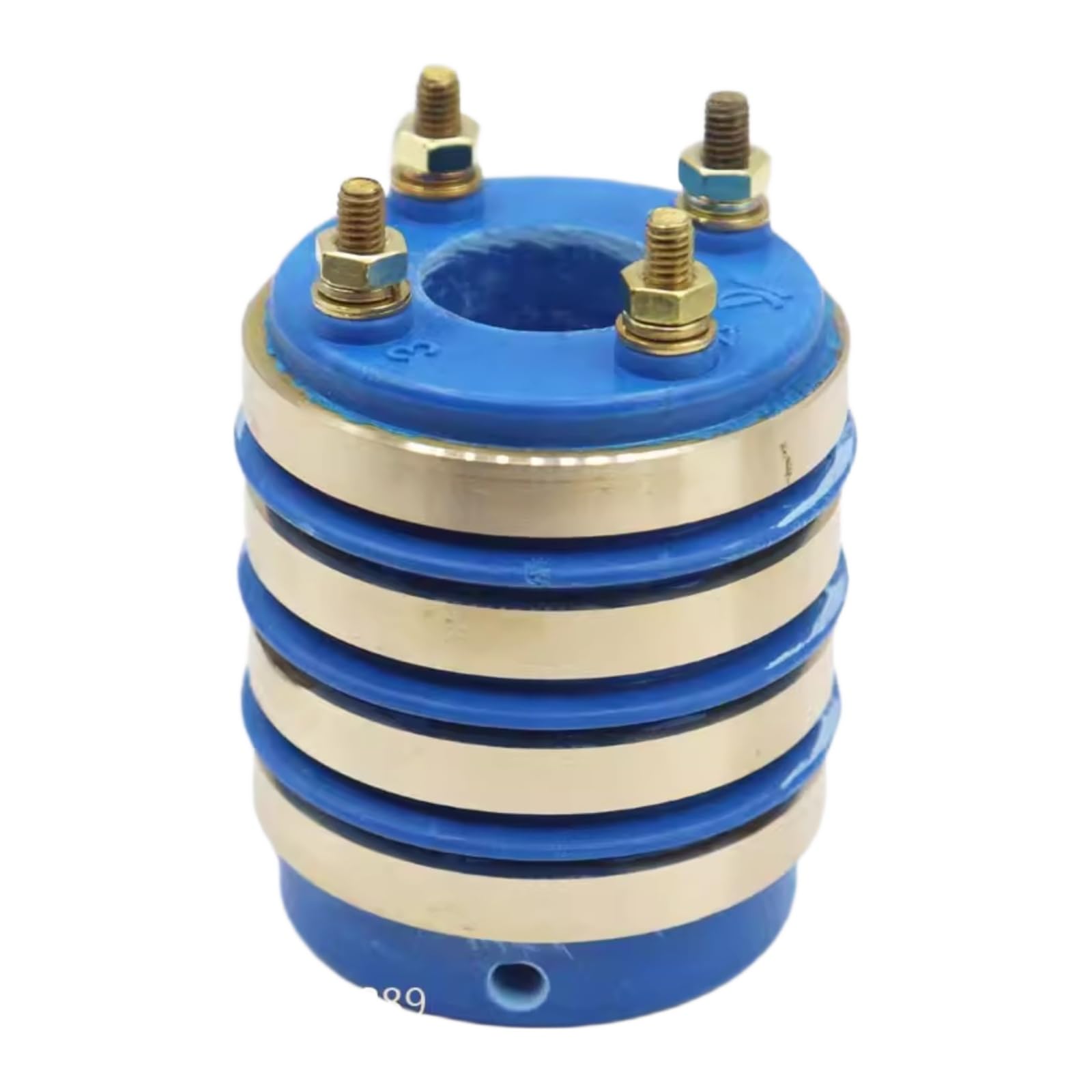 Anillo colector conductor, 2/4 circuitos | Dimensiones: 20X50/6X12; portacarbones en V; portacarbones; escobilla de carbón(Single 4 path 20*50 collector ring)