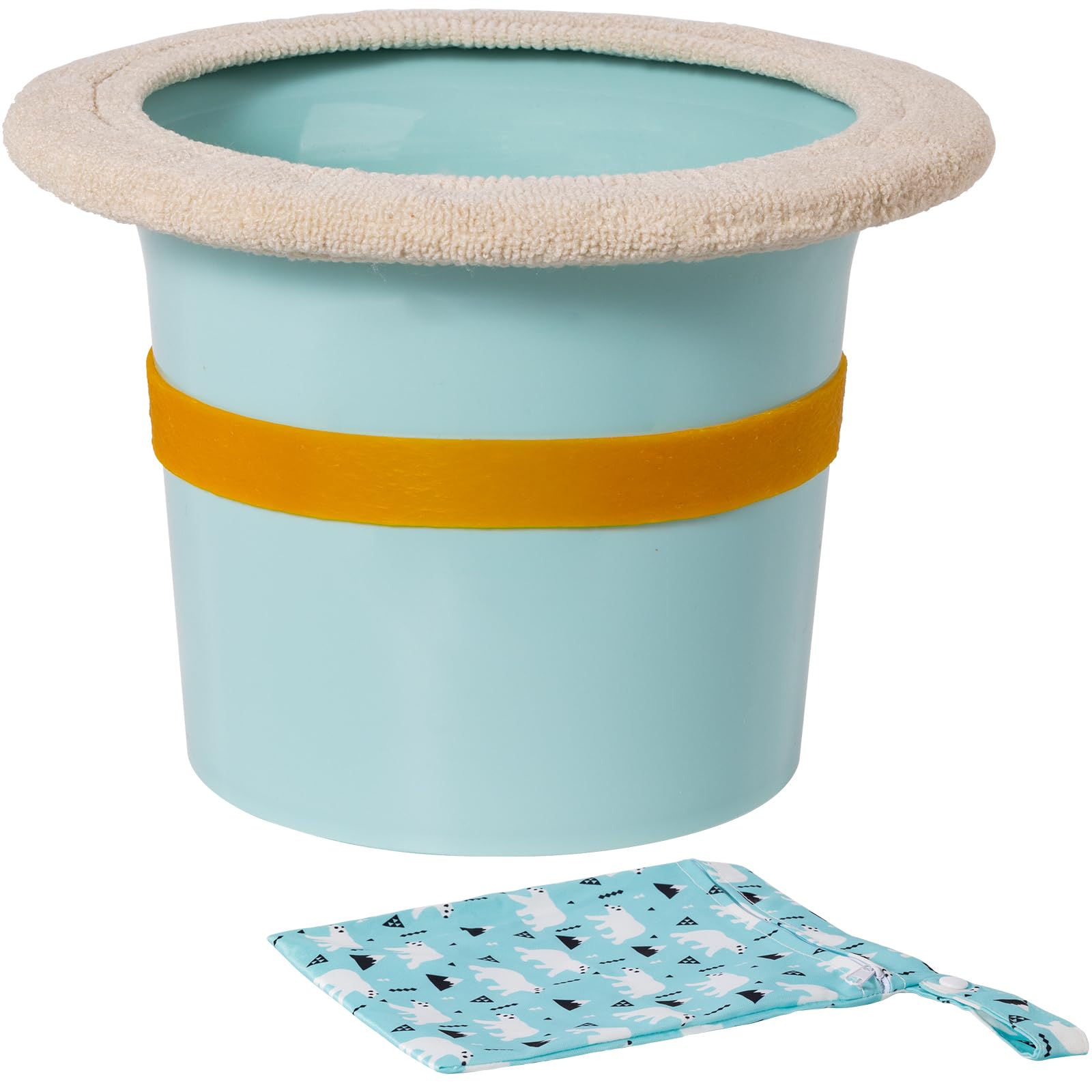 Top Baby Potty Training Toilet for Newborn Infant Elimination Communication | Includes Soft Cotton Cover, Anti-Slip Band 