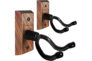 Black Walnut Wood Ukulele Wall Mount Hanger