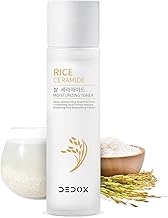 Dedox Rice Toner for Sensitive Skin, Rice Extract from Korea, Glow Essence with Niacinamide, Hydrating, Vegan, Alcohol Free, Fragrance Free, Peta Approved, K Beauty Toner 20ml
