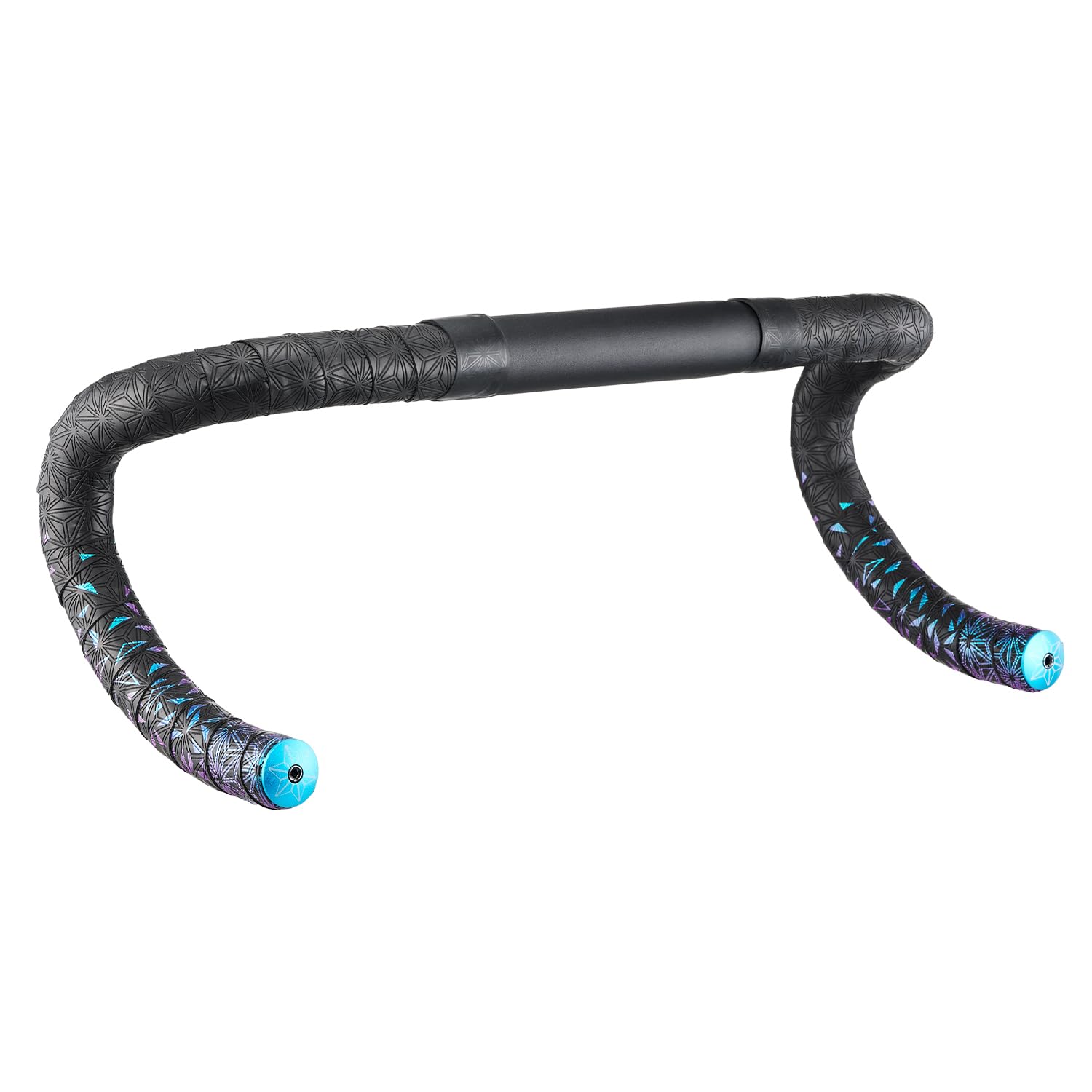 Supacaz Super Sticky Kush Star Fade Blue Refractor Nastro Manubrio - Nastro Grip Manubrio Bici da Strada Ciclismo