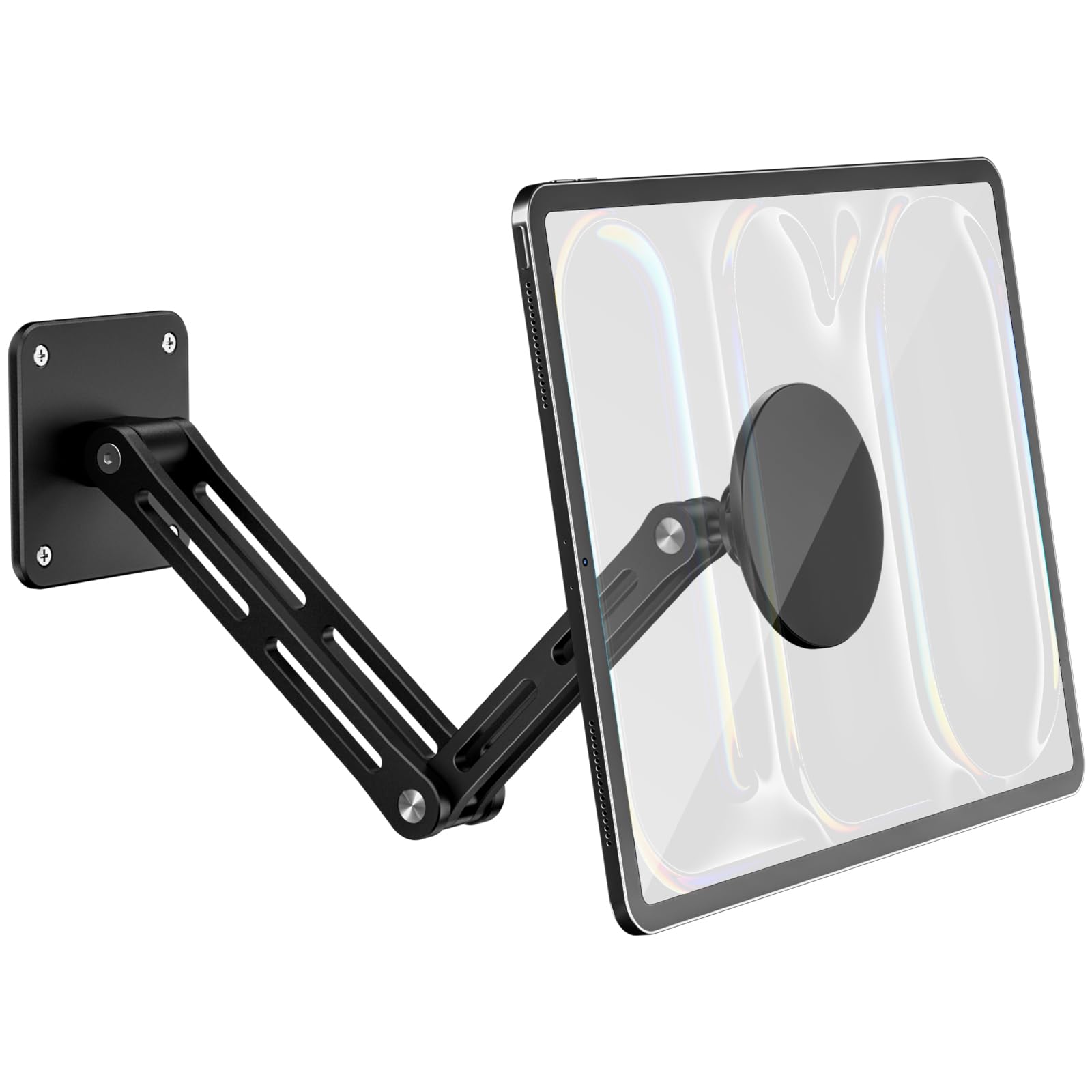 CloudValley Soporte Magnético Tableta, Soporte extensible de Aluminio para Tablet, [Ajustable en Múltiples ángulos 360° y Plegable] para iPad Pro/Air/Mini de 4.7 a 13", Galaxy Tab, Teléfonos y Tablets