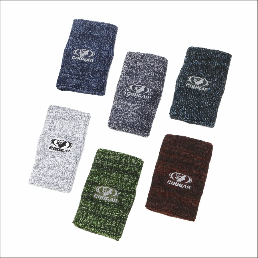 COUGAR Wrist Band (1 Pair) for Men & Women 5 Inch - Wrist Sweat Band for Badminton Football, Basketball, Running & Athletic Sports, Sweat Absorbent Made in India (B0BYJTRXXJ) Amazon Price History, Amazon Price Tracker