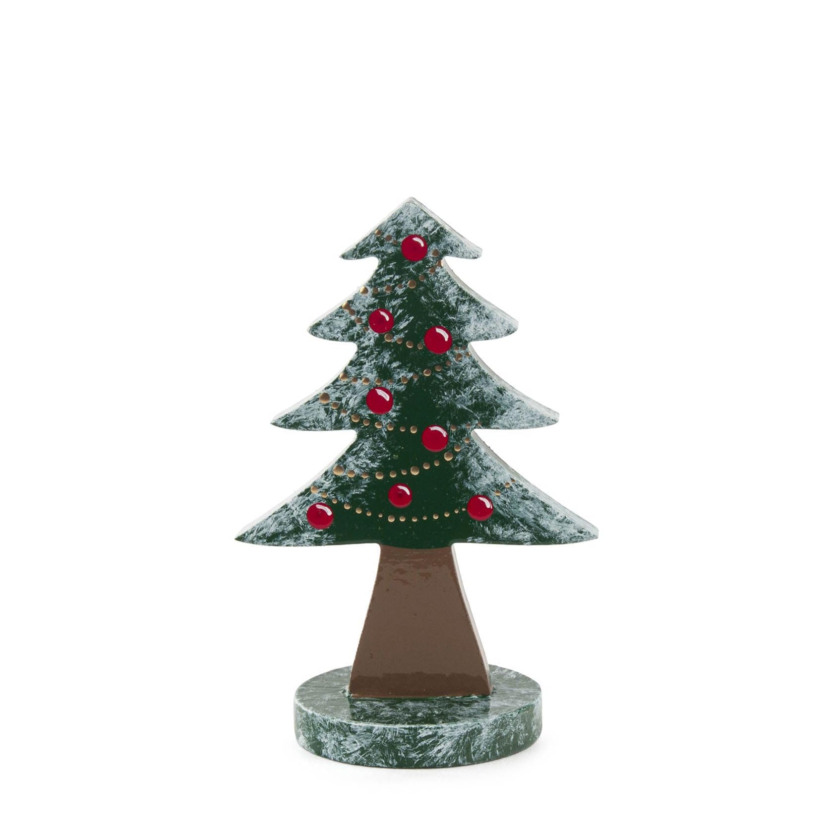 Sapin de Noël miniature en bois de 8 cm pour décorer votre table de fête