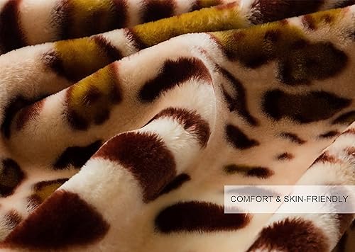 Miniatura 7 de TISTIK Manta pesada y cálida para invierno, manta coreana de forro polar de visón sintético, 2 capas, suave y cálida, manta de franela de felpa para