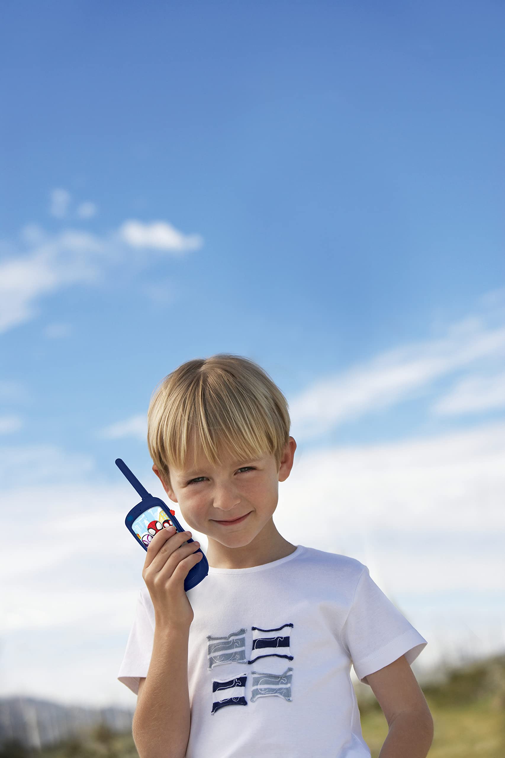 Lexibook, Spidey & Seine super Freunde, Komplettes Abenteurer-Set, für Kinder, 120m Walkie-Talkies, Fernglas, Taschenlampe, Kompass, Rot/Blau, RPTW11SP