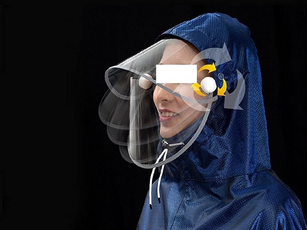 Impermeabile per bici elettrica, Copri poncho antipioggia per scooter Poncho unisex per adulti Poncho antipioggia impermeabile per bici all'aperto Moto Scooter Giacca da ciclismo Mantella con cappu