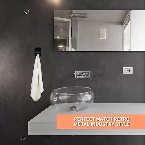 Miniatura 8 de Soporte de gancho autoadhesivo para toalla de acero inoxidable para cocina, gancho de toalla de cocina, soporte de pared no perforante, gancho de