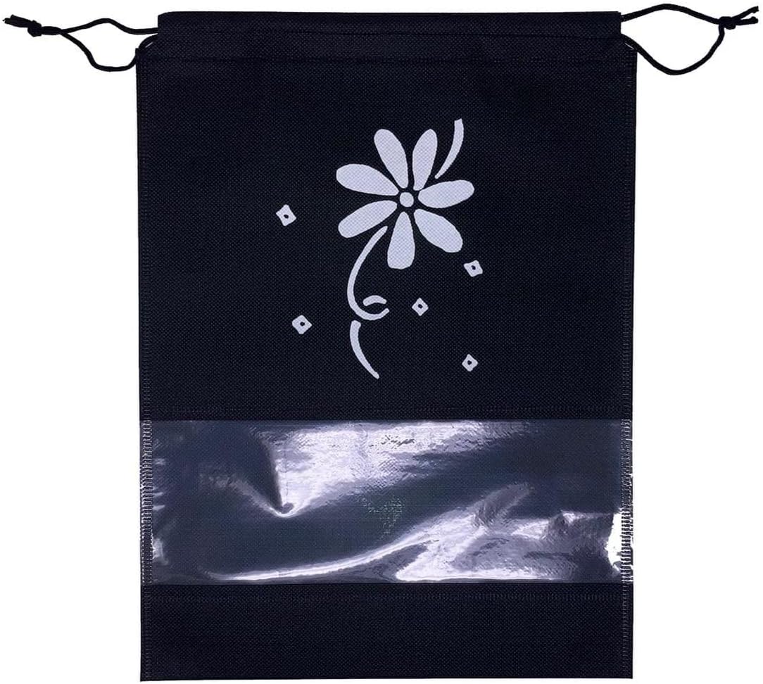 Old Navy Women Beach Summer Casual Flip Flop Sandals (10 Black Bottom & Black Flip Flops) with Dust Cover - Image 3