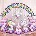 Double Stuffed Balloon Garland Arch Kit Different Sizes 18/12/10/5 Inch for Baby Shower Birthday Wedding Party Decorations (Rainbow)