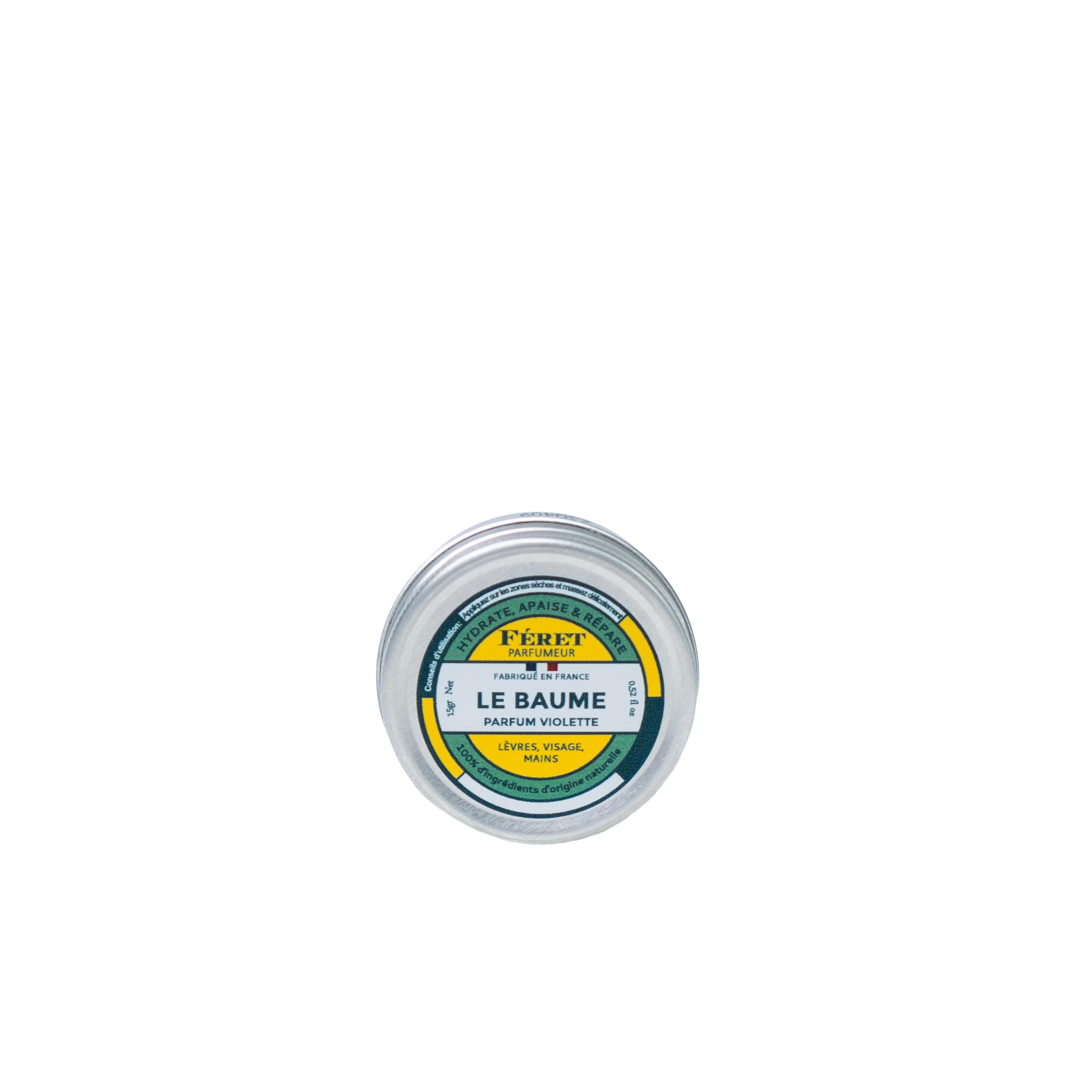 Feret Le Baume Multi-Purpose Balm – Violette – Natural Lip Balm with Shea Butter & Honey – Hydrating Moisturizer for Dry Skin, Lips & Cuticles – Made in France – 15ml / .6oz