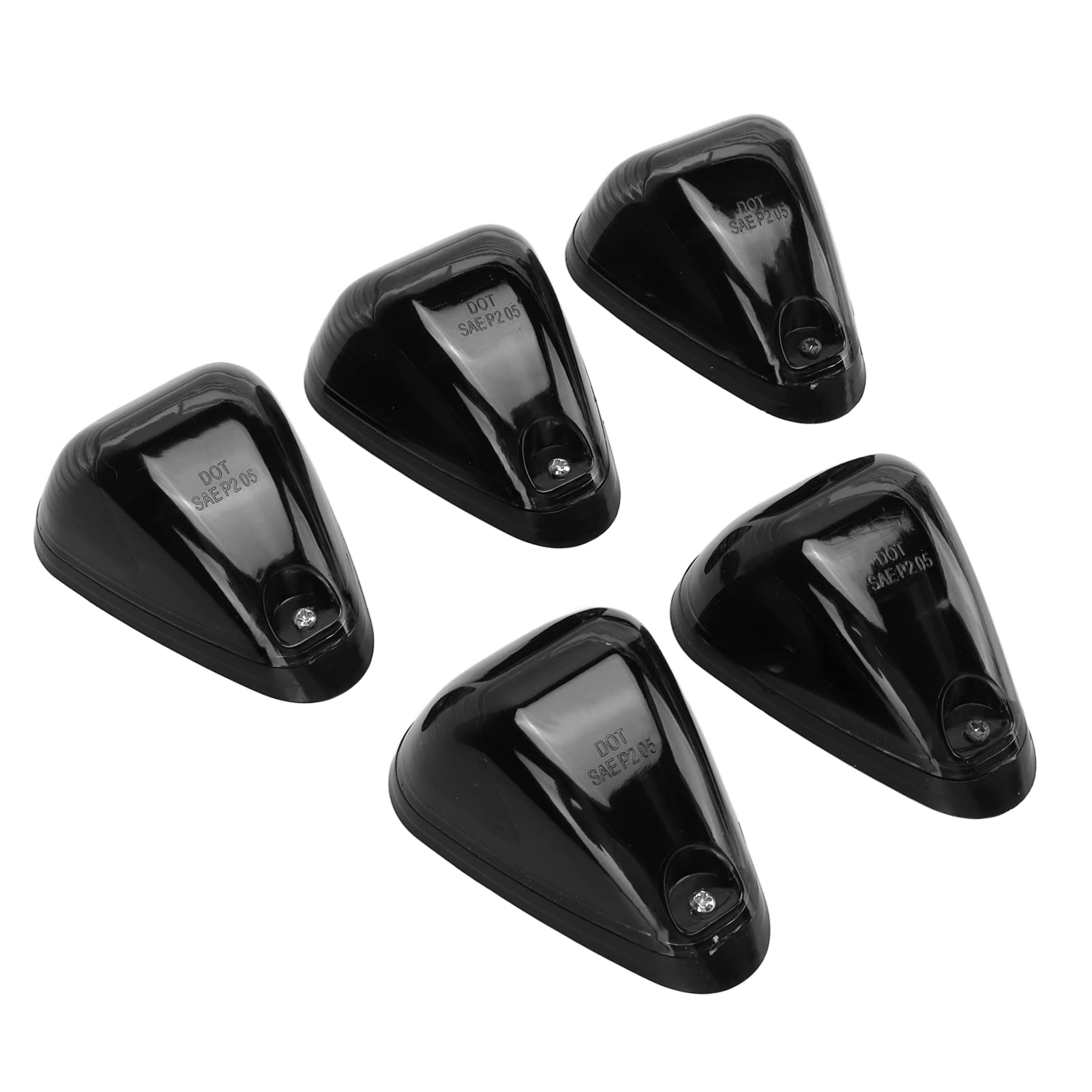 Qiilu Luci sul Tetto della Cabina 5 Set Luci Tetto per Camion LED Luci di Ingombro sul Tetto della Cabina a LED Luci di Posizione per Auto Luce Superiore con Lente fumé e Luce Ambra per Camion e