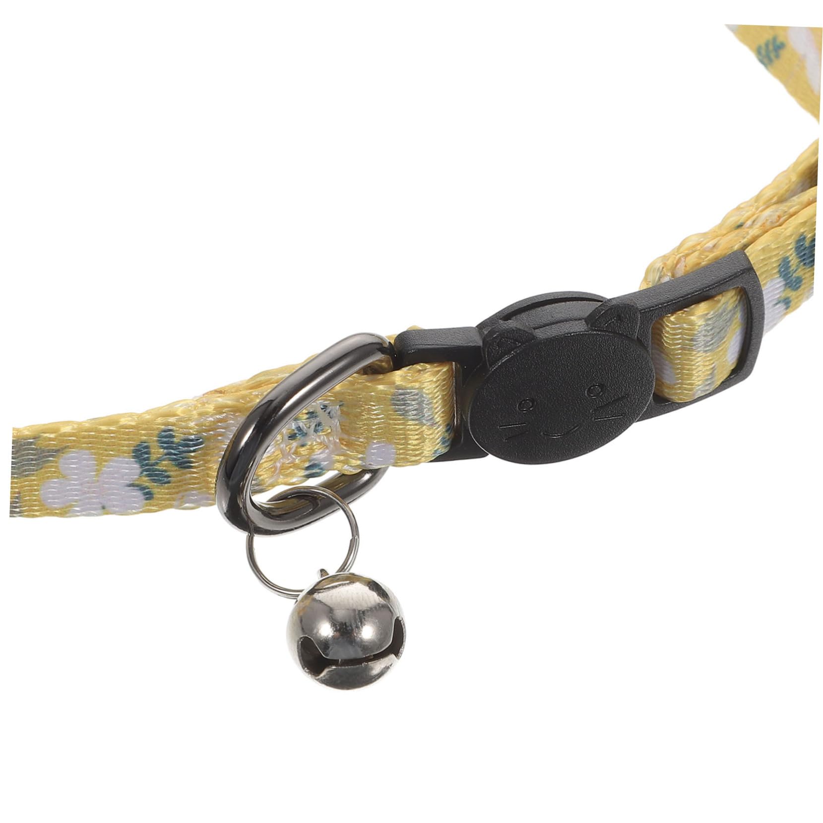 VANZACK 10pièces Collier De Chat Imprimé avec Cloche pour Chats Filles Collier Détachable Réglable Et Confortable Accessoire Festif pour Animaux De Compagnie Fleurs