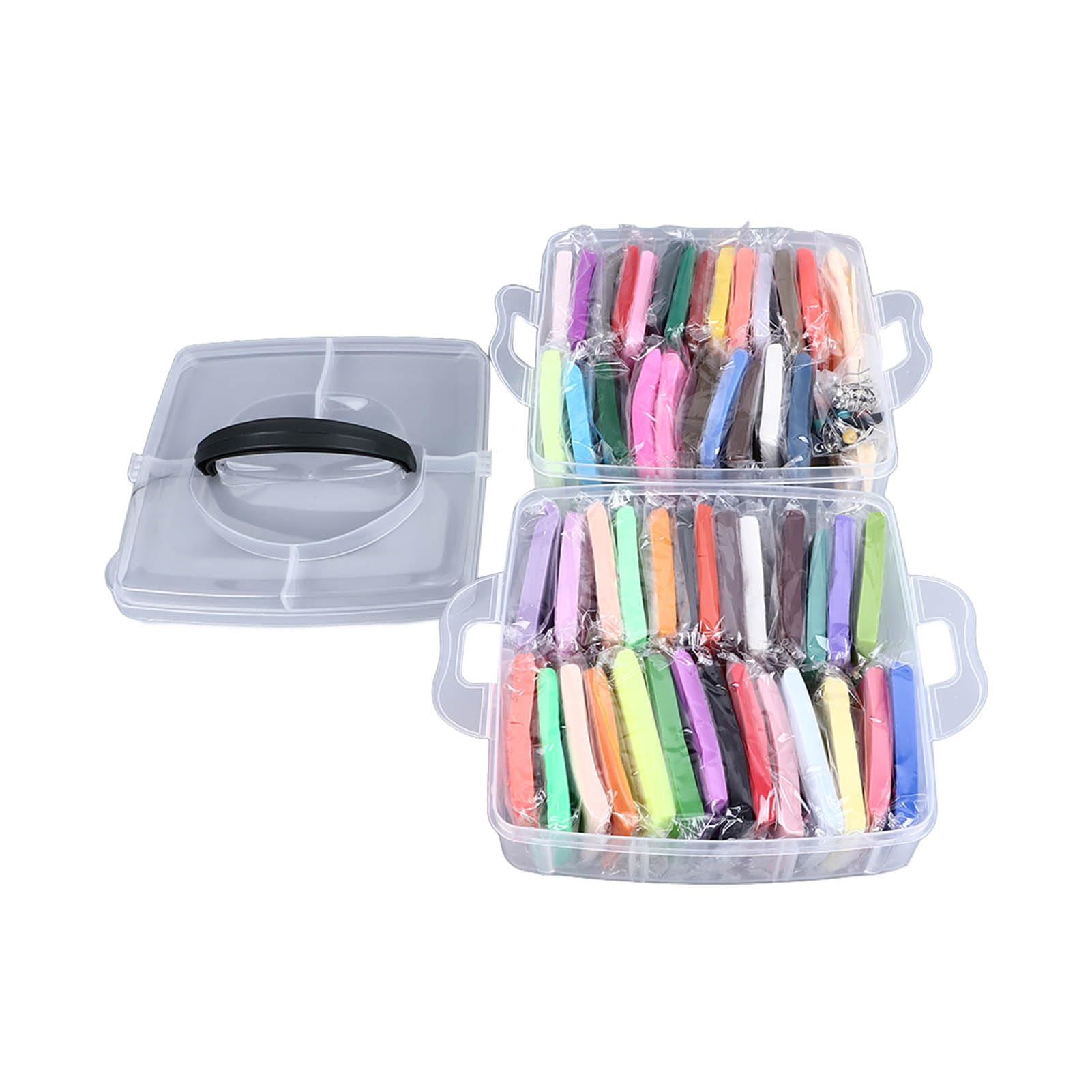 Set di 50 colori di argilla modellabile, argilla polimerica morbida che si asciuga all’aria, adatta a bambini di età superiore ai 3 anni; include 5 strumenti per la scultura e una