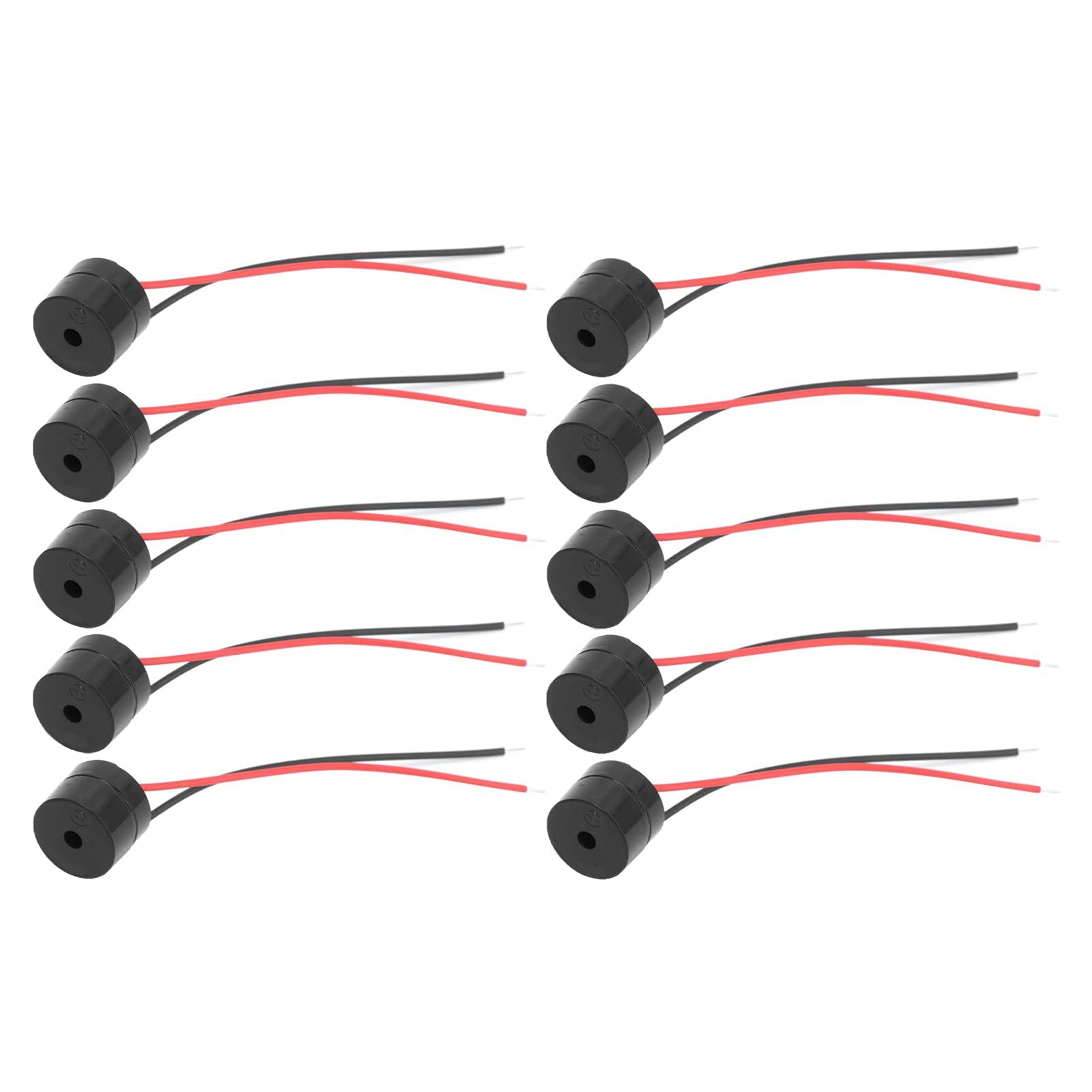 10 Sztuk Buzzer Alarm Aktywny Piezo Buzzer Alarm YMD‑12095 DC 3-24 V Elektroniczny Buzzer Alarm Przewodowy Brzęczyk Alarm Złącze