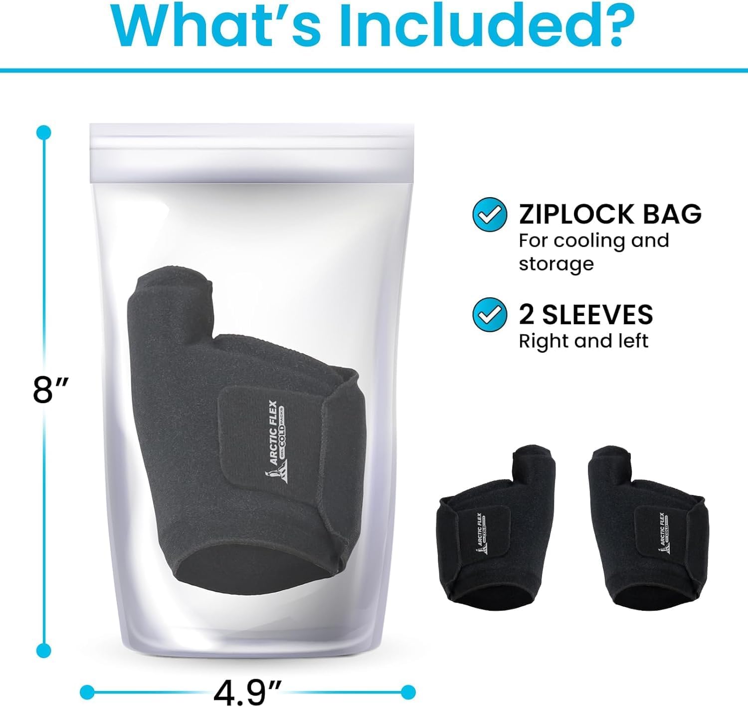 Arctic Flex Foot Ice Pack (Pair) Toe Wrap for Bunion, Plantar Fasciitis, Hallux Valgus, Gout, Swelling & Injuries - Cold & Heat Gel Therapy for Joint Pain Relief & Feet Recovery - Reusable Compression - Image 8