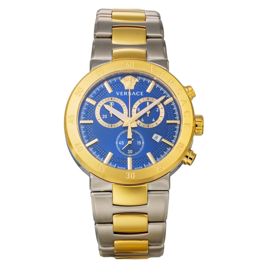 VERSACE 腕時計 ゴールド ブルー