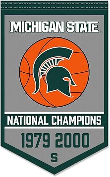 Michigan State Spartans Basketball National Champions Banner