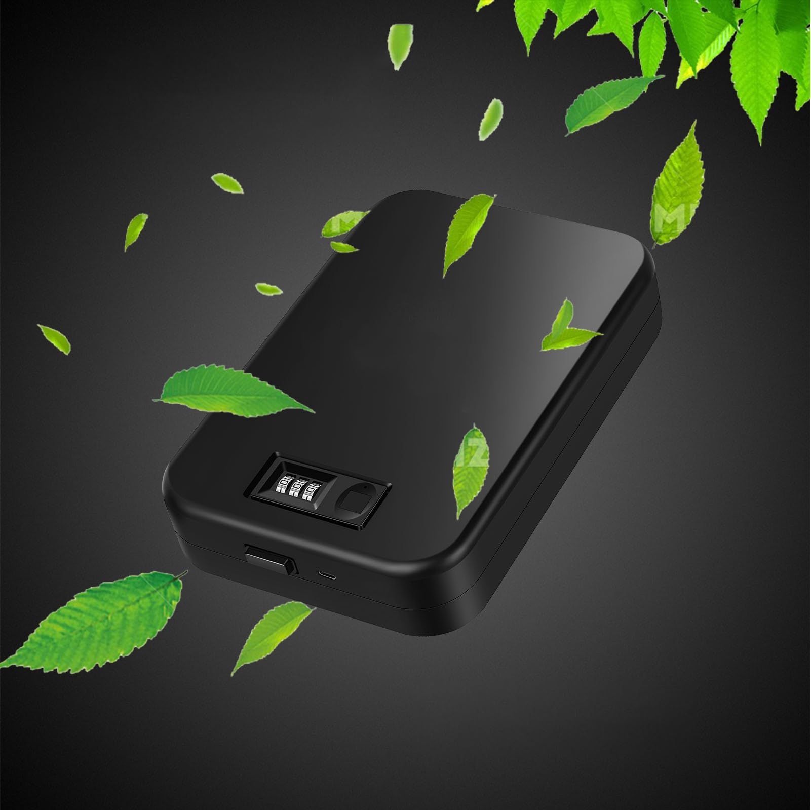 Cryfokt Coffre-fort Biométrique Portable, Plaque D'acier de 1.2mm avec