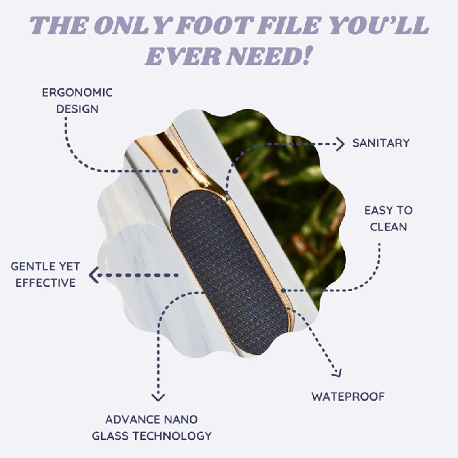 Nano Glass Foot File Callus Remover, Foot File Callus Remover