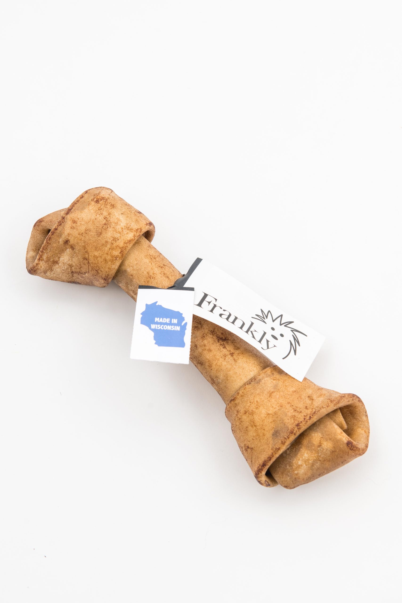 Frankly Original Pet - Chicken Flavored Large Beef Bone for Dogs - High Protein Collegen Packed - Rawhide Free! - Made in The U.S.A. - 10-11" Bone (8013)