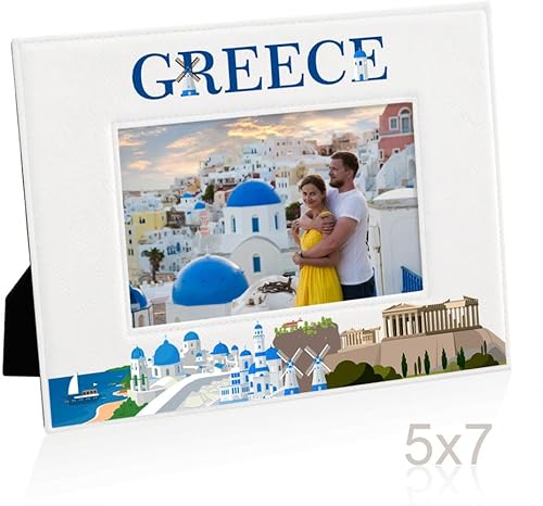 Miniatura 4 de KATE POSH Marco de fotos Grecia, vacaciones familiares en Grecia, boda, compromiso, decoración de Grecia, cumpleaños, ocasión especial