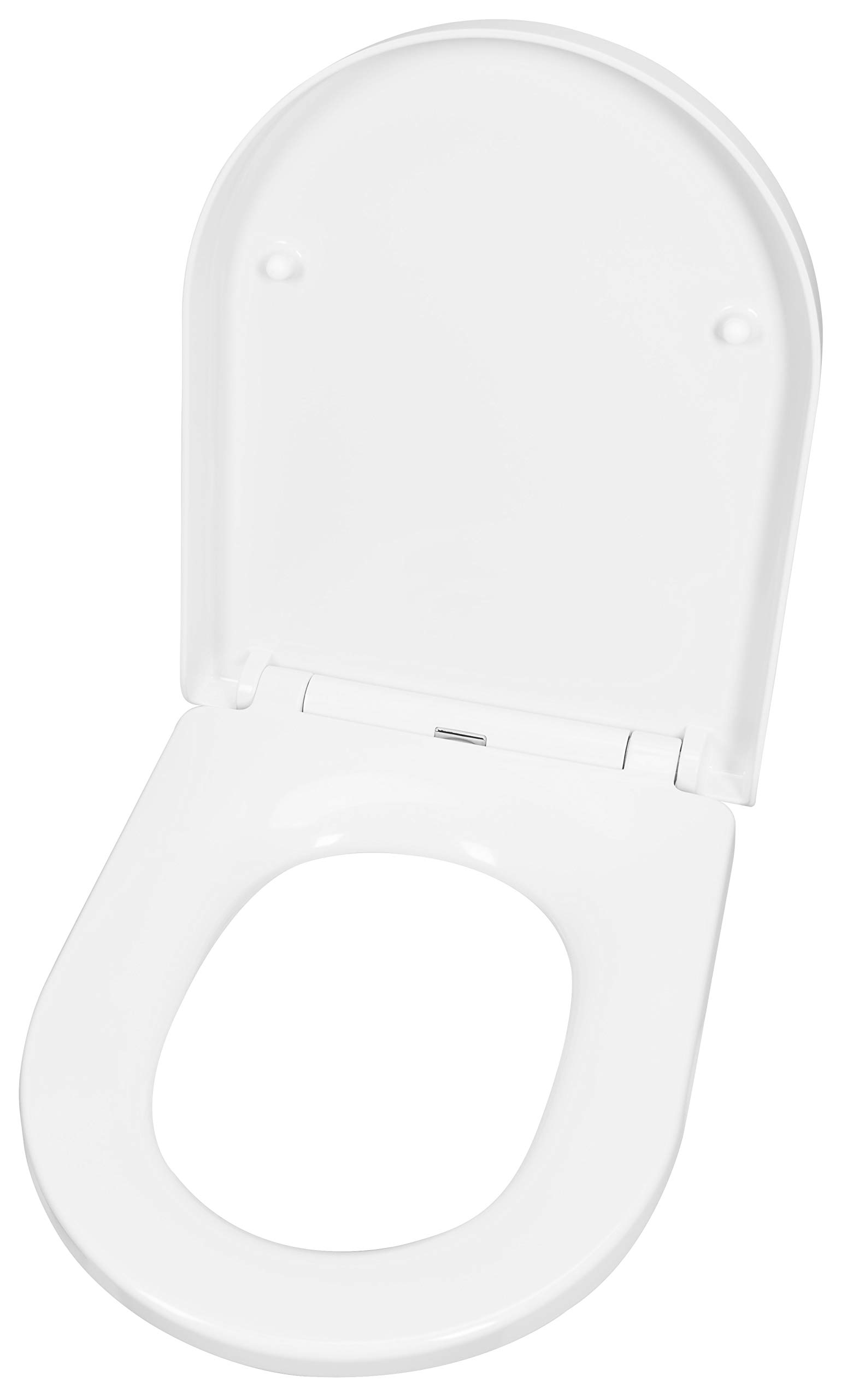 Cornat Wc-bril Plano - klassieke witte look - onderhoudsvriendelijk duroplast - Quick up & Clean functie - softclosemechanisme - comfortabele montage van bovenaf/toiletbril/wc-deksel / KSPLASC00