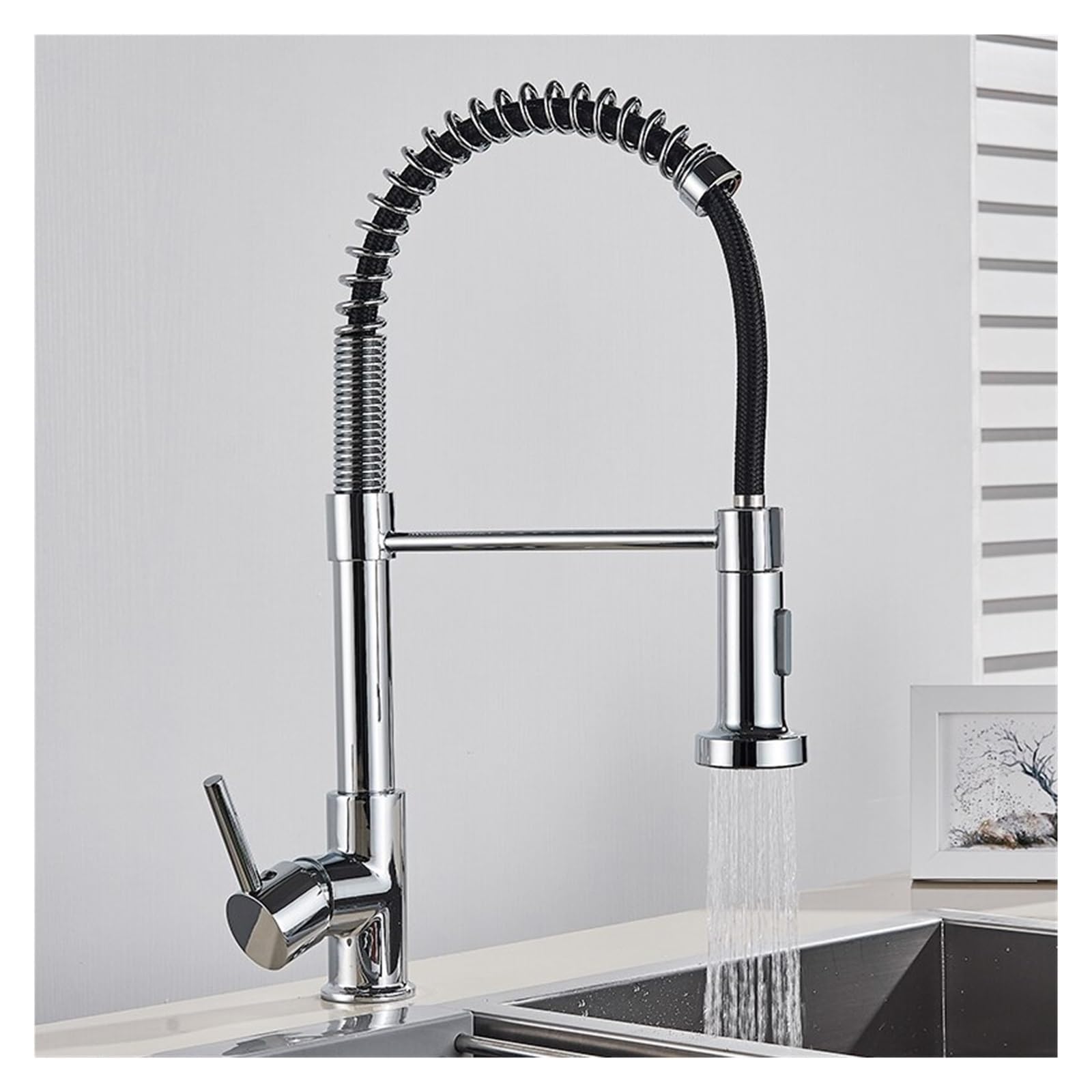 Robinet d'évier commercial industriel en acier inoxydable durable