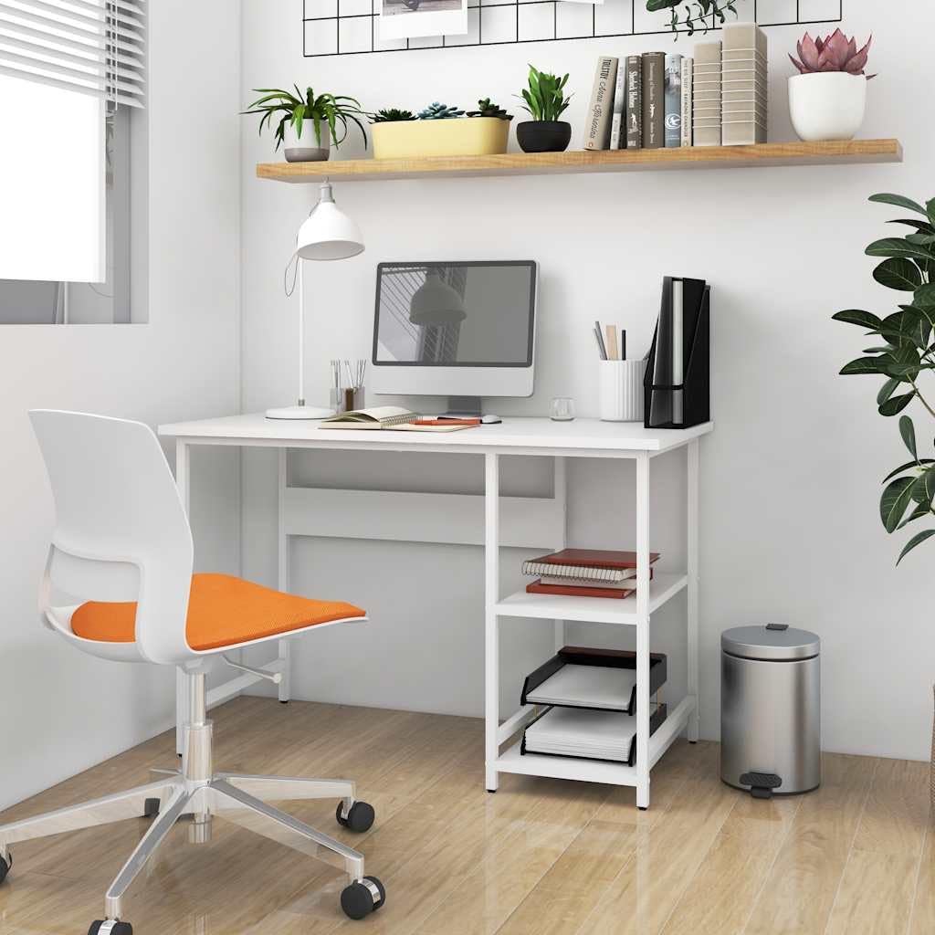 Bureau PC stable blanc pour en finir avec les meubles de travail qui tremblent