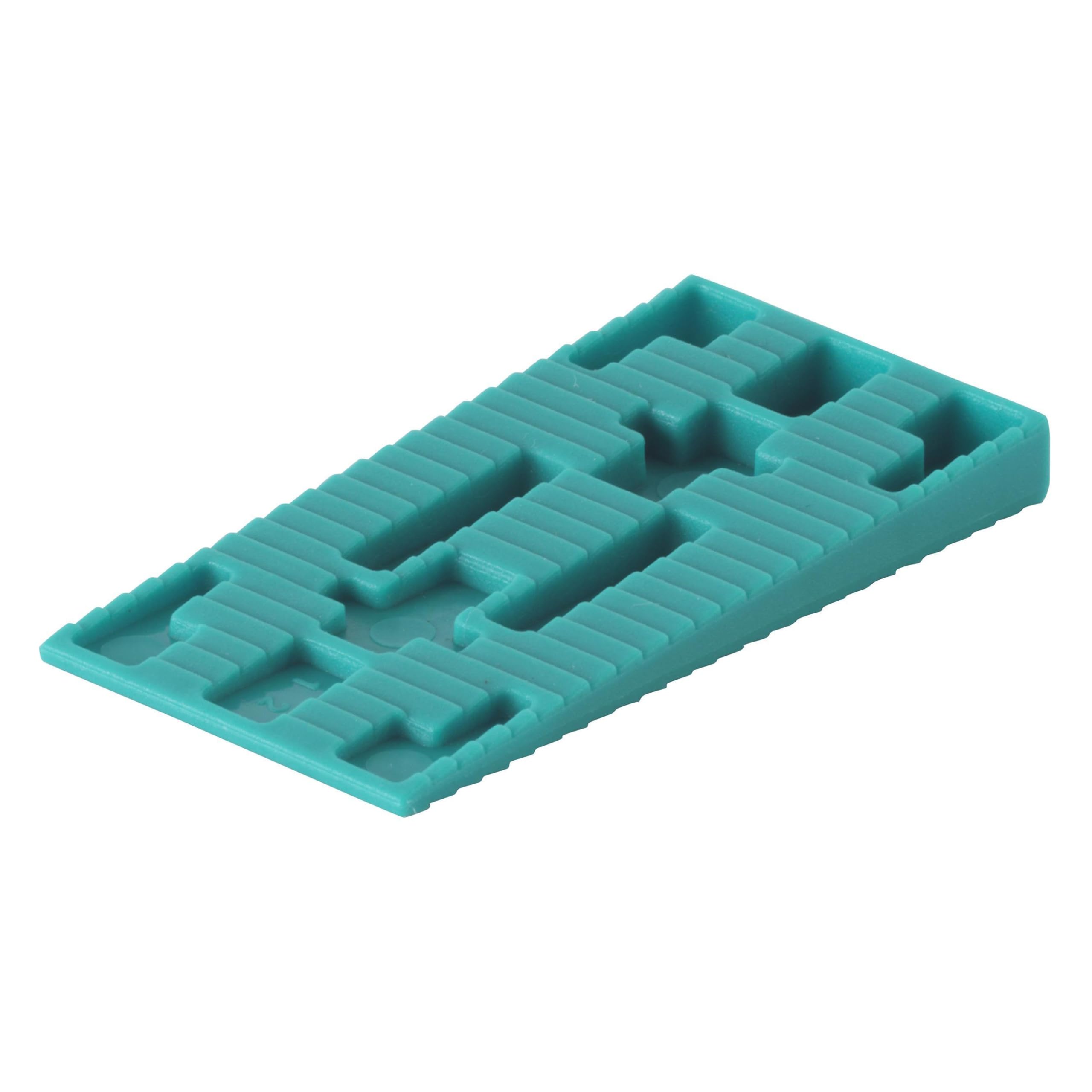 wolfcraft 120 cunei distanziatori in plastica I 8648000 I 40 cunei in plastica, ideali per creare giunti di dilatazione