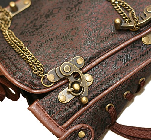 bslingerie® Gothic Steampunk Heavy Duty Waist Cincher Underbust Corset4