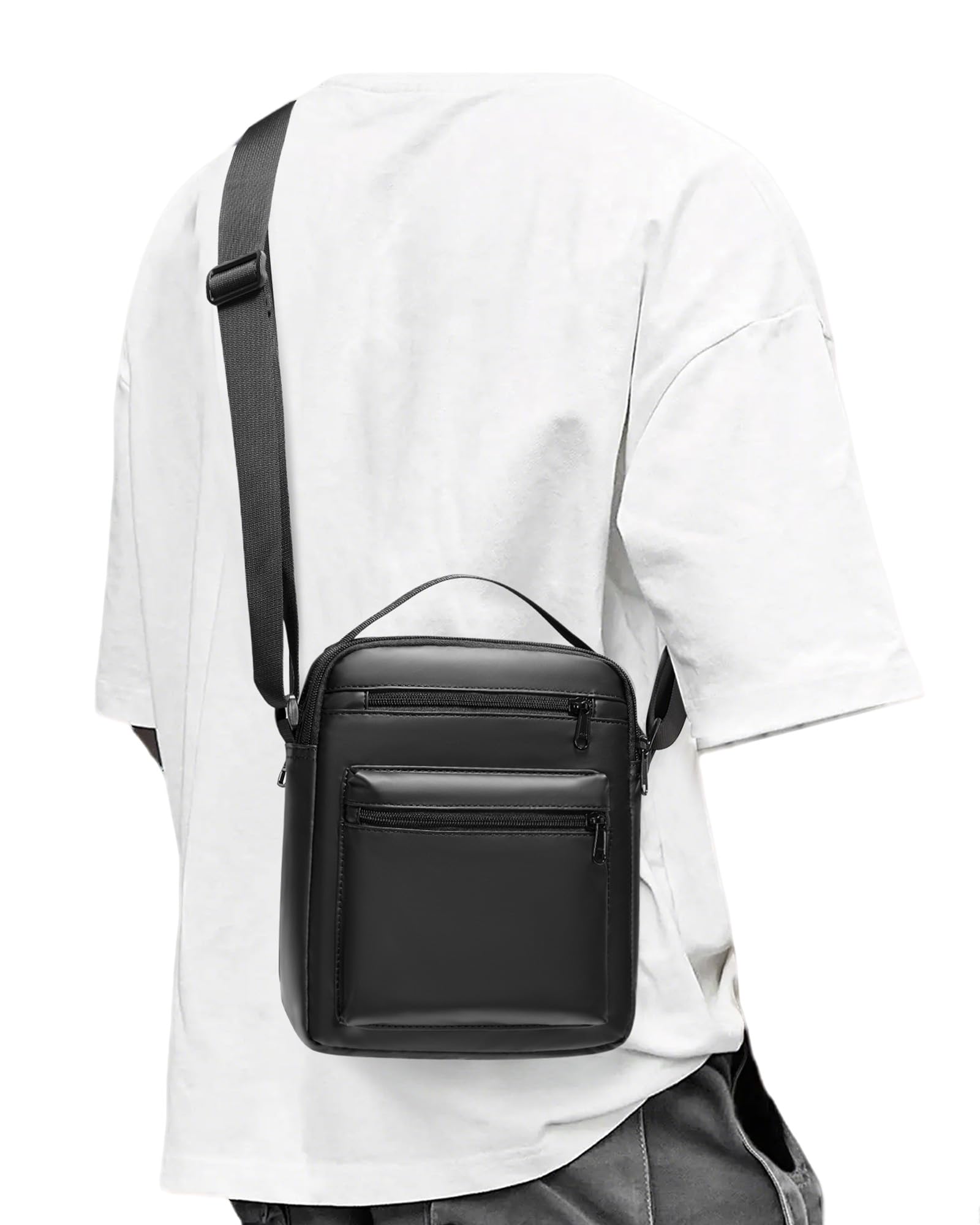 WEPLANCrossbody Bag for Men, mini man purse,Travel Messenger Shoulder Bag for Men, Small Side Bags for Mens