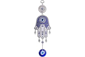 Evil Eye Fatima's Hand Home Ornament for Car, Family and Office Blessing