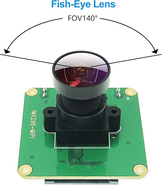 innomaker Modulo fotocamera Global Shutter per Raspberry Pi con sensore Mono IMX296-1,58MP (1456x1088) 60fps, Trigger esterno, compatibile Pi 5/4/3/Zero - 3