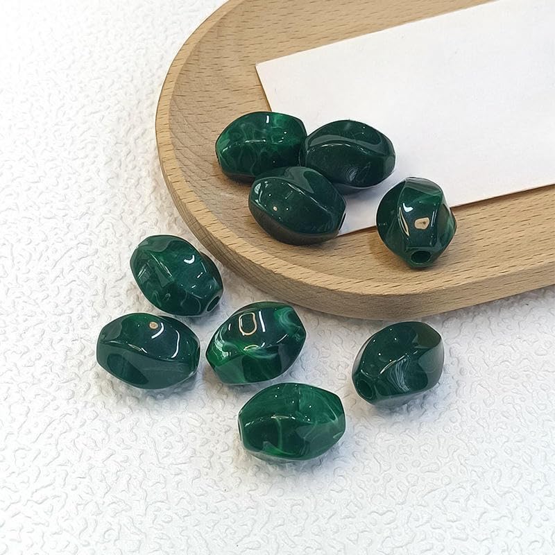 30/50/100 sztuk 17x20 mm nieregularne duże otwory koraliki dystansowe akrylowe koraliki dystansowe do naszyjników, breloczków, ubrań, torebek i akcesoriów DIY