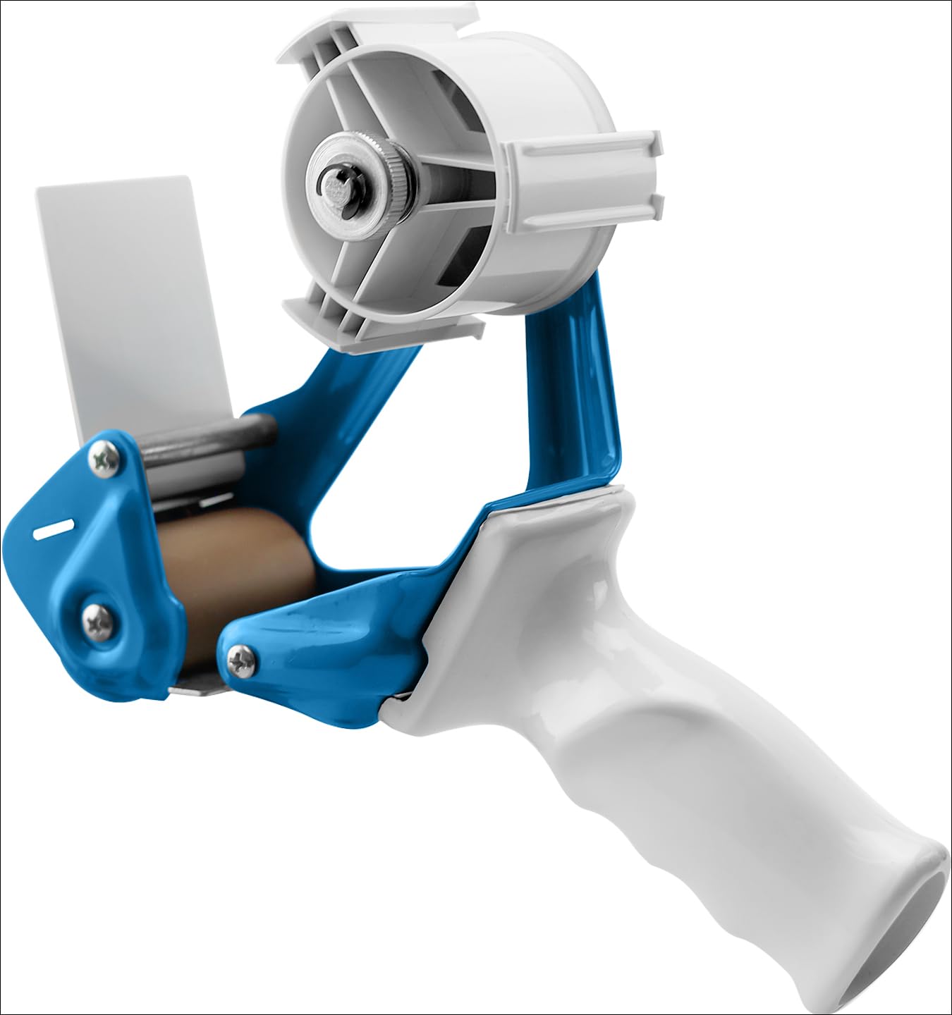 TAPEWELL Heavy Duty Metal Frame Packing Tape Dispenser Gun, 2 inch, Blue