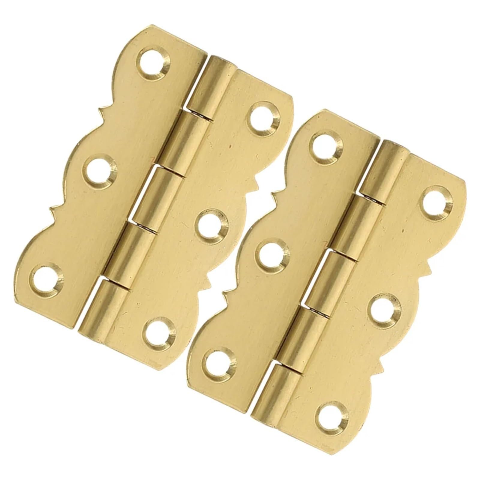 Lsnnmu One Color 2Pcs Golden Small Hinges For Wooden Boxes Piano Hinge Craft Projects Jewelry Box Cabinet Door Tiny Heavy Duty Smooth No Screws For Door