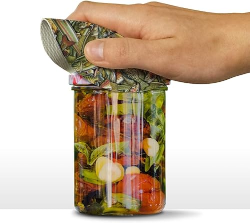 Miniatura 2 de Oodles of Fish Fishing Salmon Trout Round Rubber Antideslizante Tarro Tapa Abridor