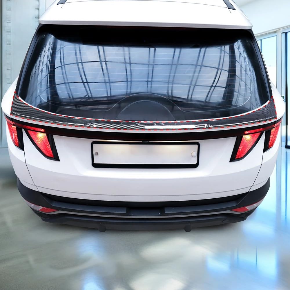 Spoiler dachowy Pasuje do Tucson NX4 pasuje do NX4 PE 2022-2026 LHD/RHD tylny spojler dachowy ABS listwa wykończeniowa górne skrzydło bagażnika nakładka na wargę(Carbon Fiber Black)