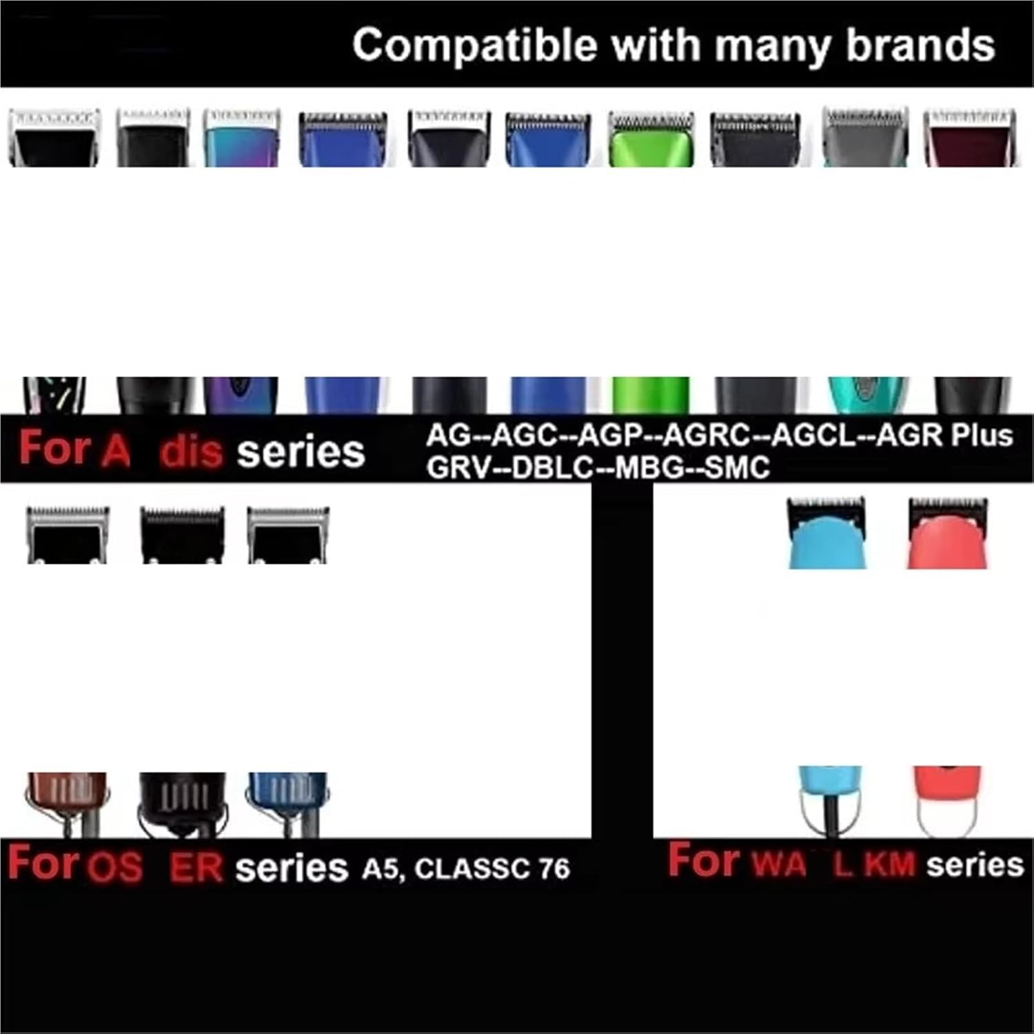 Animal Wide Blade For Most，Compatible For Andis，Compatible For Oster，Golden, Turbo A5, A6，Compatible For Wahl，Km Clippers Grooming For Pet Dog Sheep Horses Pigs(T10)