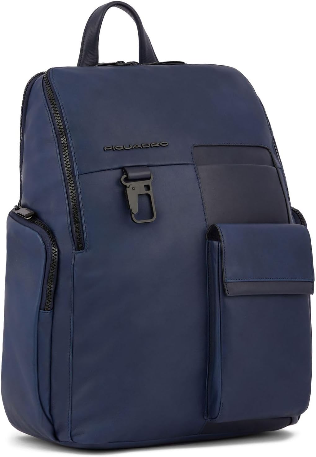 Piquadro Blue Leather Men's Backpack