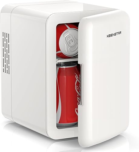 Mini refrigerador de 4 litros para cuidado de la piel y alimentos, enfriador y calentador de 110 V12 V, refrigerador portátil para dormitorio,