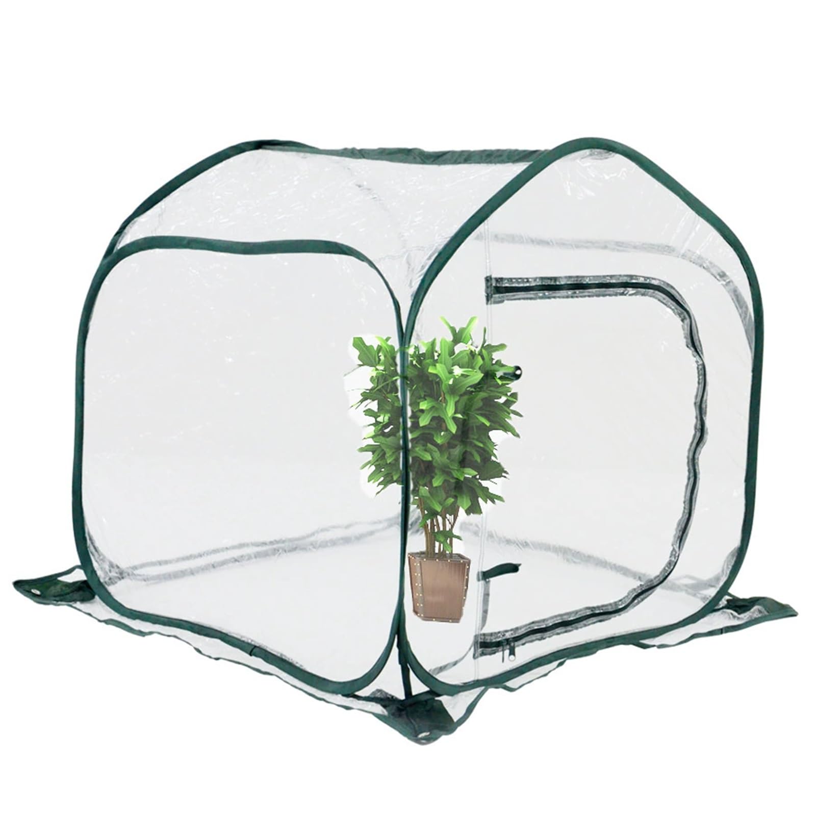 Mini serra pop-up, realizzata in materiale PVC impermeabile, idratante d'estate, mantiene al caldo d'inverno, disponibile per interni ed esterni